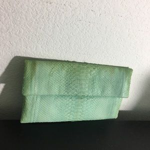 Archipelago Design snake skin clutch purse